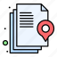 document, file, location 