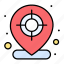 arrow, location, target 