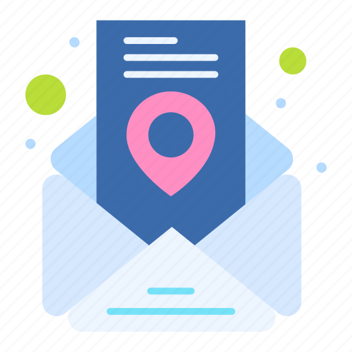 Email, location, message, pin icon - Download on Iconfinder