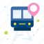 train, track, location, map, pin 