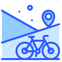 bike, location, map, gps