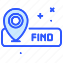 find, bar, map, gps, location