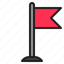flag, navigator, sign, direction, navigation