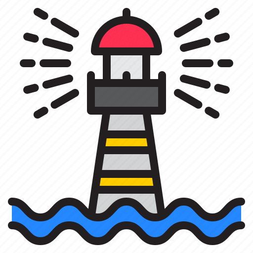Lighthourse, light, direction, sea, warning icon - Download on Iconfinder