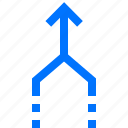 arrow, combine, connect, direction, join, merge, navigation