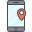 app, map pointer, mobile 