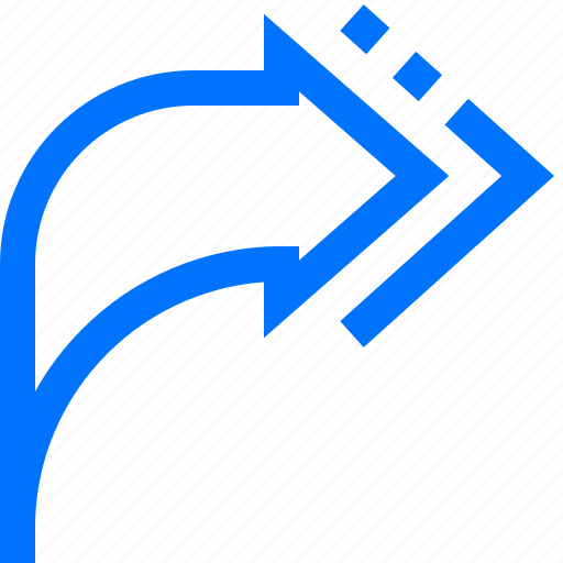 Bend, curve, direction, navigation, right, turn, upper icon - Download on Iconfinder