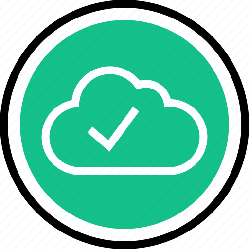 Check, mark, cloud icon - Download on Iconfinder