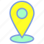 destination, location, map, navigation, pin 