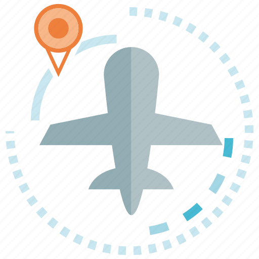 Pin, plane, travel icon - Download on Iconfinder