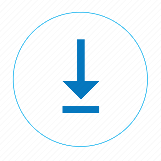 Arrow, arrow bottom, download, navigation, navigation bottom, round download icon - Download on Iconfinder