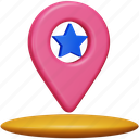favorite, navigation, direction, location, map, star, marker 