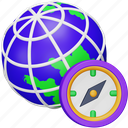globe, compass, navigation, direction, global, location, map 