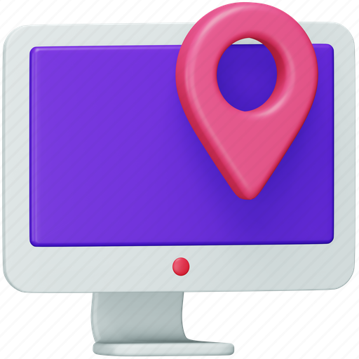 Gps, app, navigation, tracker, map, location, direction 3D illustration - Download on Iconfinder