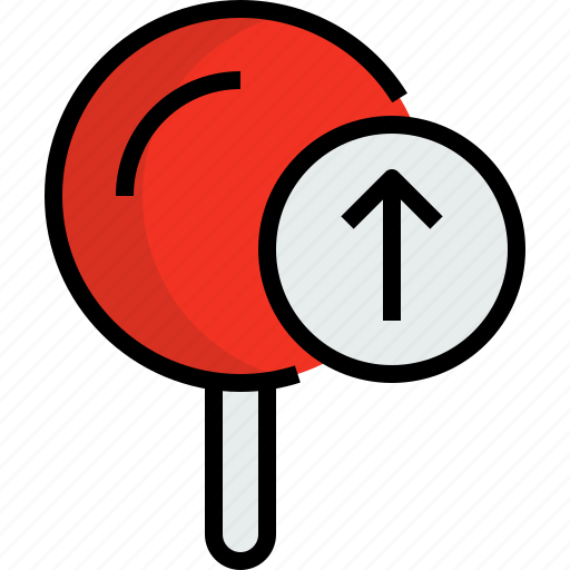 Arrow, direction, navigator, pin, position, route, way icon - Download on Iconfinder