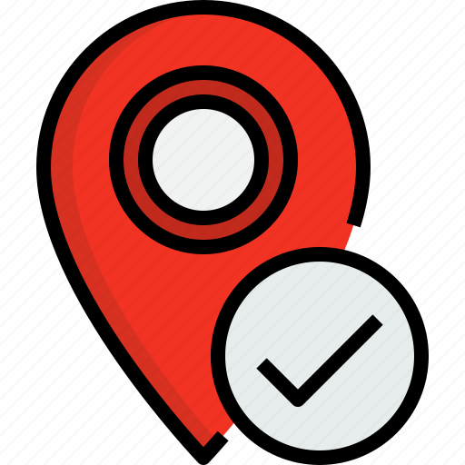 Check, direction, navigator, placeholder, position, route, way icon - Download on Iconfinder
