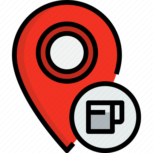 Direction, drink, navigator, placeholder, position, route, way icon - Download on Iconfinder