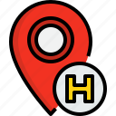 direction, hotel, navigator, placeholder, position, route, way