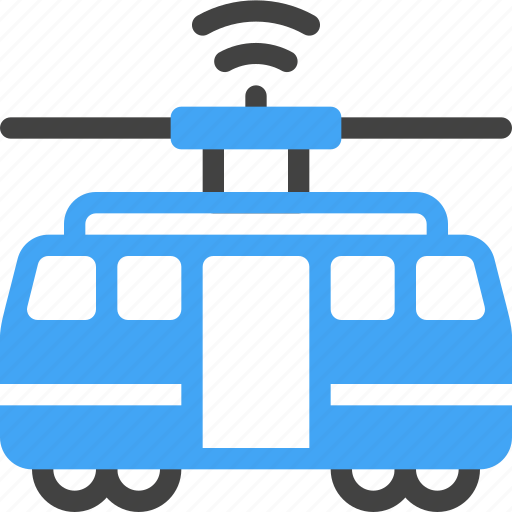 Smart city, technology, device, tram, subway, tramway, transport icon - Download on Iconfinder