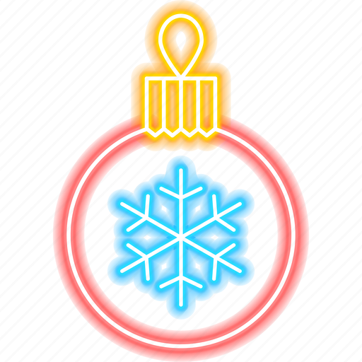 Christmas, decor, ball, neon, sign, gift, winter icon - Download on Iconfinder