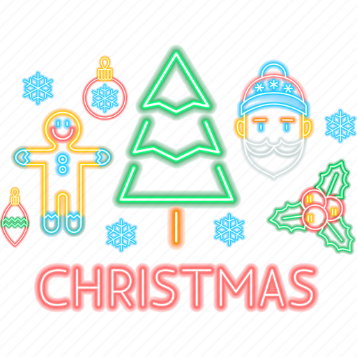 Christmas, neon, label, new year, celebration, xmas, holiday icon - Download on Iconfinder
