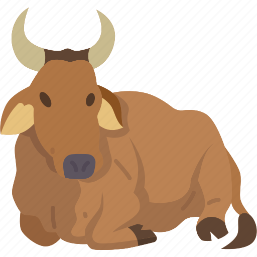 Cow, ox, cattle, domestic, animal icon - Download on Iconfinder