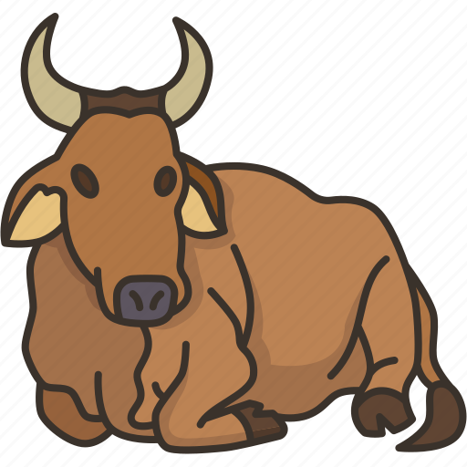 Cow, ox, cattle, domestic, animal icon - Download on Iconfinder