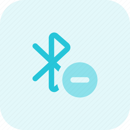 Bluetooth, minus, remove icon - Download on Iconfinder