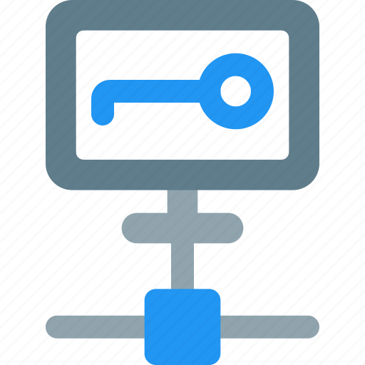 Computer, key, network icon - Download on Iconfinder