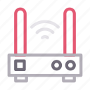 antenna, modem, router, signal, wireless
