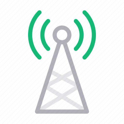 Broadcast, connection, signal, tower, wireless icon - Download on Iconfinder