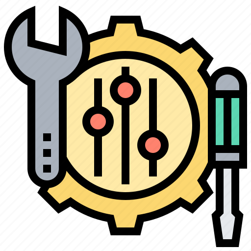 Adjust, control, screw, setting, wrench icon - Download on Iconfinder