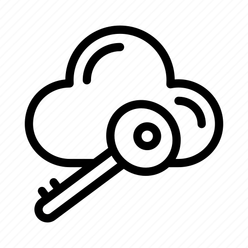Cloud, key, lock, private, protection icon - Download on Iconfinder
