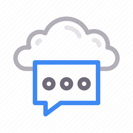 Bubble, cloud, message, server, text icon - Download on Iconfinder