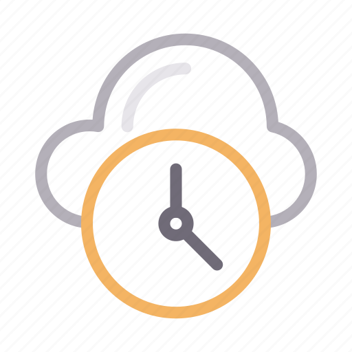 Alert, cloud, deadline, time, watch icon - Download on Iconfinder