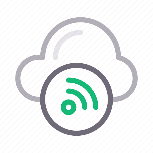 Cloud, database, signal, storage, wifi icon - Download on Iconfinder