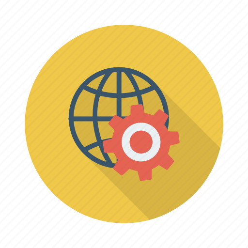 Business, cog, configuration, gear, globe, web, work icon - Download on Iconfinder