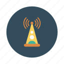 antenna, danger, internet, network, signal, warning, wireless