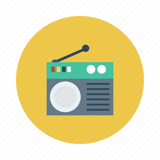 Antenna, electricity, media, music, radio, signal, wireless icon - Download on Iconfinder