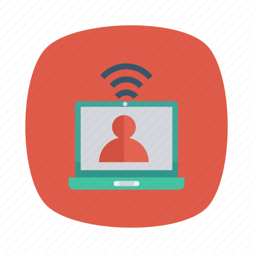 Computer, device, laptop, monitor, person, profile, user icon - Download on Iconfinder