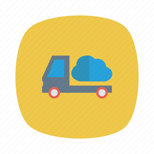 Cloud, delivery, server, transport, truck, van, vehicle icon - Download on Iconfinder