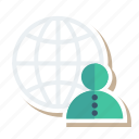 avatars, business, client, global, globe, network, user