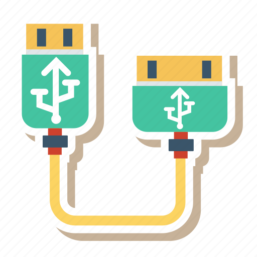 Cable, data, device, electric, stick, technology, usb icon - Download on Iconfinder