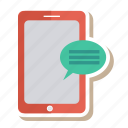 bubble, chat, conversation, phone, talk, technology, telephone
