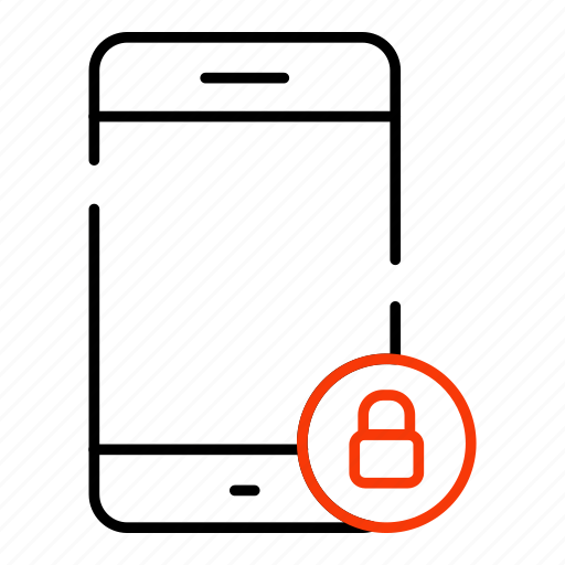Secure mobile, mobile security, mobile protection, locked mobile, locked smartphone icon - Download on Iconfinder