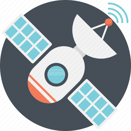 Artificial satellite, communication satellite, satellite, space dish, wireless communication technology icon - Download on Iconfinder