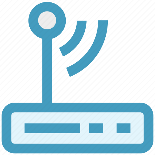 Communication, internet, modem, router, signals, wifi, wireless icon - Download on Iconfinder