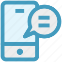chat, comment, communication, message, mobile, phone, sms