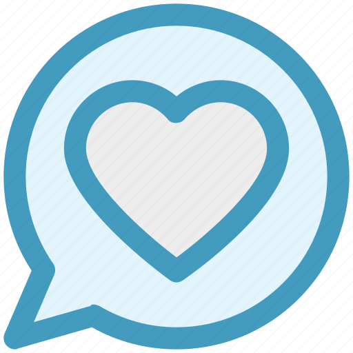Chat, comment, communication, heart, like, love, message icon - Download on Iconfinder