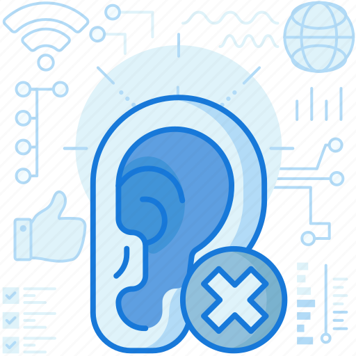 Audio, cancel, deaf, ear, hear, mute, sound icon - Download on Iconfinder